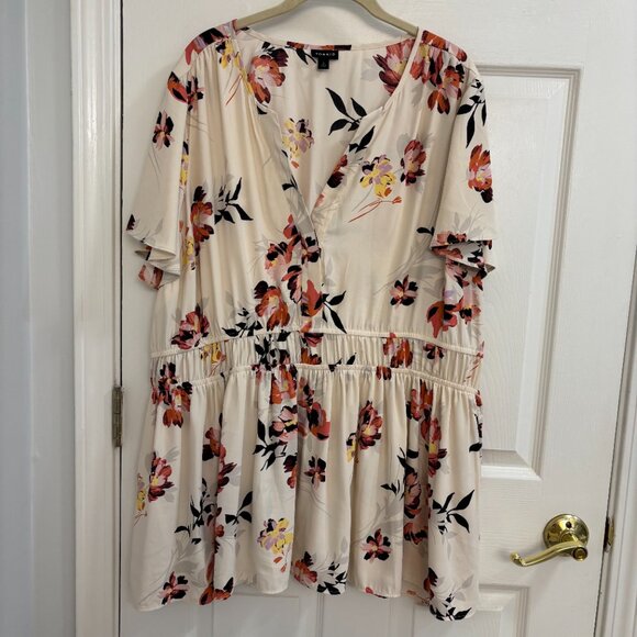 Torrid Babydoll Flutter Sleeve Blouse - Picture 3 of 6
